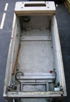 Image # 48746: Sapporo Inside Cabinet - Insert Removed 
(The long motor board with its internal mechanisms has been removed from this cabinet. Serial number 0499.)