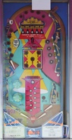 Image # 60375: Satin Doll Playfield 
(The pop bumper caps on this game do not match those on the game in the flyer.)