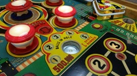 Image # 68382: Screamo Playfield - Detail 
(All playfield parts are original except the flippers, per the owner.)