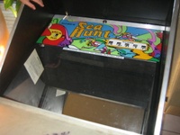Image # 42675: Sea Hunt Backglass 
(This game was obtained New In Box in 2004, five years before this photograph was made. Serial number 8943.)
