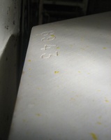 Image # 42688: Sea Hunt Serial Number 
(This game was obtained New In Box in 2004, five years before this photograph was made. Serial number 8943 located on the top of the cabinet.)