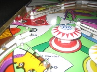 Image # 42680: Sea Hunt Playfield - Detail 
(This game was obtained New In Box in 2004, five years before this photograph was made. Serial number 8943.)