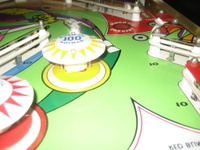 Image # 42681: Sea Hunt Playfield - Detail 
(This game was obtained New In Box in 2004, five years before this photograph was made. Serial number 8943.)