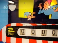 Image # 37426: See Saw German Backglass - Detail 
(Serial number 2542 or 2642.)