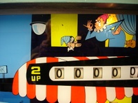Image # 37428: See Saw Backglass - Detail 
(Serial number 2542 or 2642.)