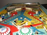 Image # 48845: See Saw Later Production Lower Playfield - Downfield View 
(Serial number 2606.)