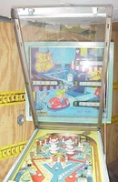 Image # 26783: See Saw Later Production Raised Playfield Glass 
(Serial number 2545.)