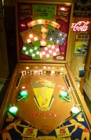 Image # 67765: Select-A-Card Cabinet - Illuminated Front View 
(Backglass indicates credit earned on Card D.)