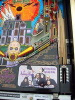 Image # 10158: The Addams Family Special Collectors Edition Lower Right Playfield 
(Note that this machine includes a custom score card.)