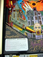 Image # 10159: The Addams Family Special Collectors Edition Lower Left Playfield 
(Note that this machine includes a custom instruction card.)