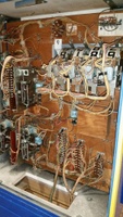 Image # 69984: Set Up Inside Backbox - 2 Flippers 
(The cabinet has been repainted. Serial number 58620.)