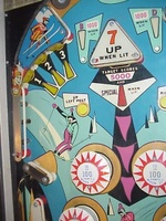 Image # 30817: Set Up Upper Playfield - 2 Flippers 
(Two-flipper version. Serial number 58593.)