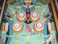 Image # 30818: Set Up Middle Playfield - 2 Flippers 
(Two-flipper version. Serial number 58593.)