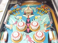 Image # 30825: Set Up Upper Playfield - 2 Flippers 
(Two-flipper version. Serial number 58593.)