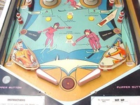 Image # 30826: Set Up Lower Playfield - 2 Flippers 
(Two-flipper version. Serial number 58593.)