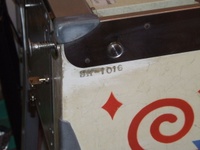 Image # 49301: Sheba Lower Cabinet Serial Number 
(Serial number SH-1016.)