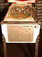 Image # 9237: Sheba Cabinet - Front 
(The blank bumper caps shown here are different than on the flyer and likely not original to this game. )