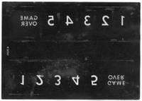 Image # 41016: Sheriff Ball In Play Card - Reverse 
(This card is placed underneath the instruction card in the card holder. This image is not reversed. You are looking at the side that faces the light bulbs.)