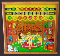 Image # 78011: Shoo Shoo Backglass 
(Serial number 42099.)