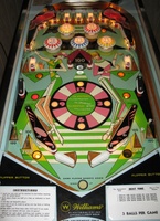 Image # 41233: Beat Time Illuminated Playfield - Blue Version #90909 
(Serial number 90909.)