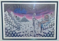 Image # 58531: Silverball Mania Promotional Poster 
(The poster is displayed here in a frame. Actual poster dimensions are unknown.)