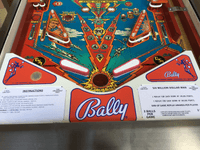 Image # 75802: The Six Million Dollar Man Early Production Lower Playfield 
(Serial number ESM1097.)