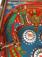 Image # 75815: The Six Million Dollar Man Playfield - Detail 
(Serial number ESM1153.)