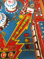 Image # 75818: The Six Million Dollar Man Playfield - Detail 
(Serial number ESM1153.)