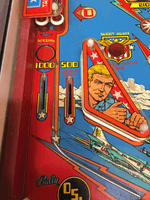 Image # 75819: The Six Million Dollar Man Playfield - Detail 
(Serial number ESM1153.)