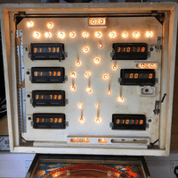 Image # 75828: The Six Million Dollar Man Illuminated Backbox Insert 
(Serial number ESM1153.)