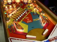 Image # 55862: Sky Jump Illuminated Lower Playfield 
(Note the Star Special is lit.)