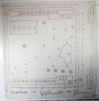 Image # 74422: Skylab Original Engineering Drawing - Backbox Insert 
(Hand drawn in pencil on mylar stock.Measures approximately 29 inches by 30 inches.)