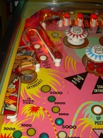 Image # 35098: Skyrocket Upper Left Playfield 
(Serial number 1640.)
