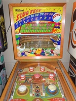 Image # 56365: Slugfest Backglass 
(Serial number 53962.)