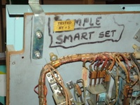 Image # 41067: Smart Set Engineering Sample - Under Playfield 
(This image shows the handwriting occured prior to the application of the test label.)