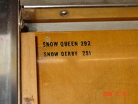 Image # 44259: Snow Queen Model Number 
(This playfield was used for both 2-player and 4-player versions.)