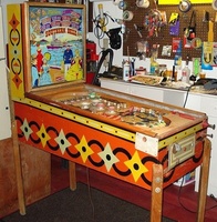 Image # 40602: Southern Belle Sample Game - Full View 
(The flat light shield plastics on this game are extremely heat-damaged. Serial number 7716.)