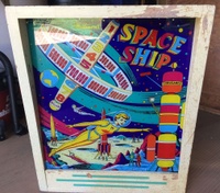 Image # 67028: Space Ship Backbox - Front - Alternative Cabinet Art 
(Serial number unknown.)