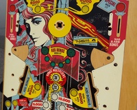 Image # 53734: Space Walk Middle Blank Playfield 
(This playfield was identified to us as New Old Stock.)