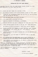 Image # 38082: Spin Wheel Sample Game - Reporting Instructions For Operators 
(This letter advised operators what data to collect for sample games on location.)