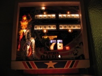 Image # 34214: Spirit of 76 Illuminated Backglass 
(Serial number 3034.)