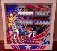 Image # 74912: Spirit of 76 Sample Game - Illuminated Backglass 
(Serial number 01267 S.)