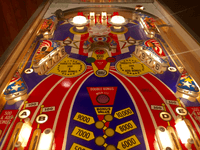 Image # 74915: Spirit of 76 Sample Game - Illuminated Playfield 
(Serial number 01267 S.)