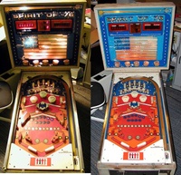 Image # 67314: Spirit of 76 Aerial View 
(Pictures taken of the same game with camera flash off (left) and on (right). Serial number 000104.)