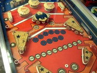 Image # 55709: Spirit of 76 Middle Playfield - Star Rollovers 
(Serial number 00109.)