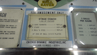 Image # 83573: Stage Coach Score Card 
(Serial number 2031. Photographed at the 2014 Northwest Pinball and Arcade Show.)