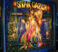 Image # 32342: Star Gazer Illuminated Backglass 
(Serial number 732.)