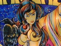 Image # 32343: Star Gazer Illuminated Backglass - Detail 
(Serial number 732.)