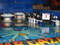 Image # 32350: Star Gazer Playfield - Ball View 
(Serial number 732.)