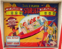 Image # 40810: Star-Jet Backglass 
(Serial number 1115.)